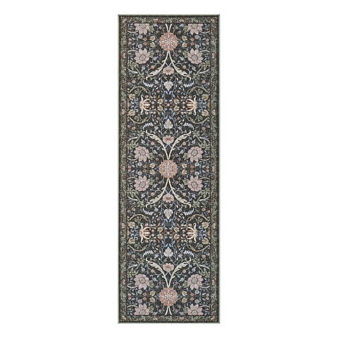 Washable Printed Chenille Rug
