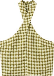 MANGO TEEN AlloverPrint Halter Top