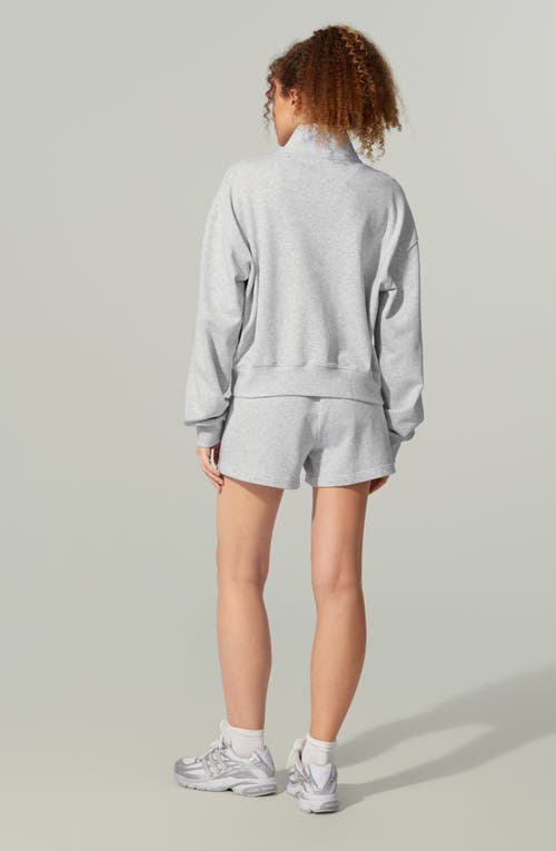 Lilysilk Heirloom '89 Half-zip Pullover In Gray