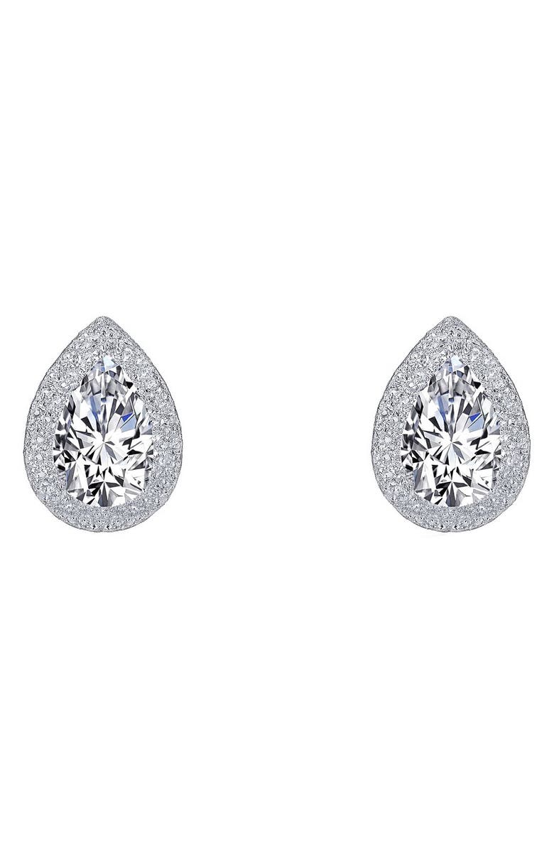 Lafonn Classic Simulated Diamond Stud Earrings, Main, color,