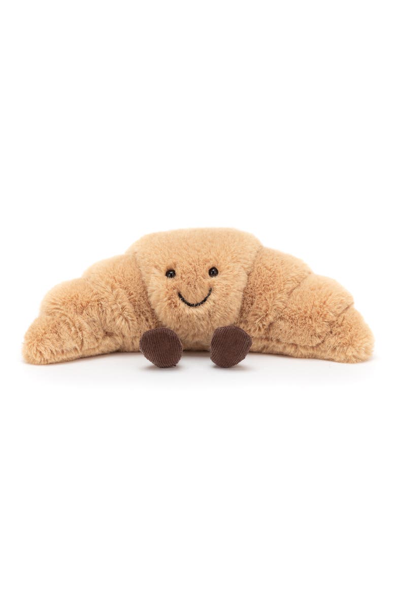 Small Croissant Plush Toy, Main, color, KHAKI