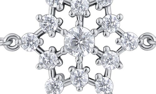 Kenneth Jay Lane Cubic Zirconia Snowflake Station Anklet