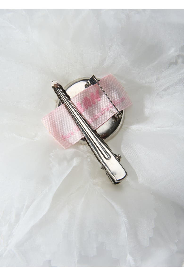 Bloom Silk Flower Pin, Alternate, color, Beige
