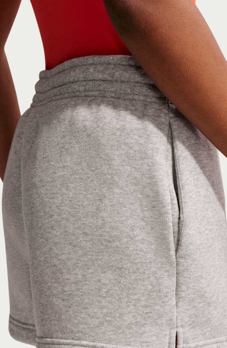 Nike Sportswear Phoenix Fleece Mid-Rise 4-Inch Shorts, Alternate, color, 043 Prpltm/Sail