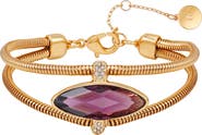 Vince Camuto Crystal Snake Chain Bracelet