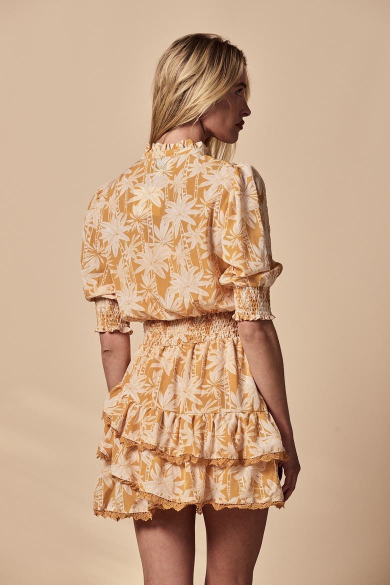 The Brigitte Dress, Alternate, color, Yellow Tropics