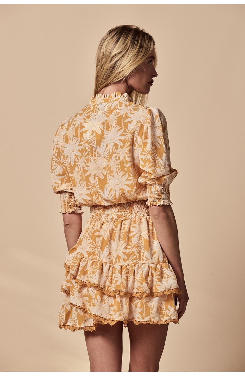 The Shirt by Rochelle Behrens The Brigitte Dress, Alternate, color, Yellow Tropics