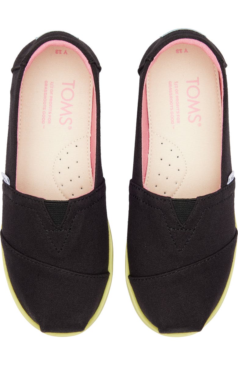 TOMS Kids' Classic Alpargata Platform Slip-On, Alternate, color,