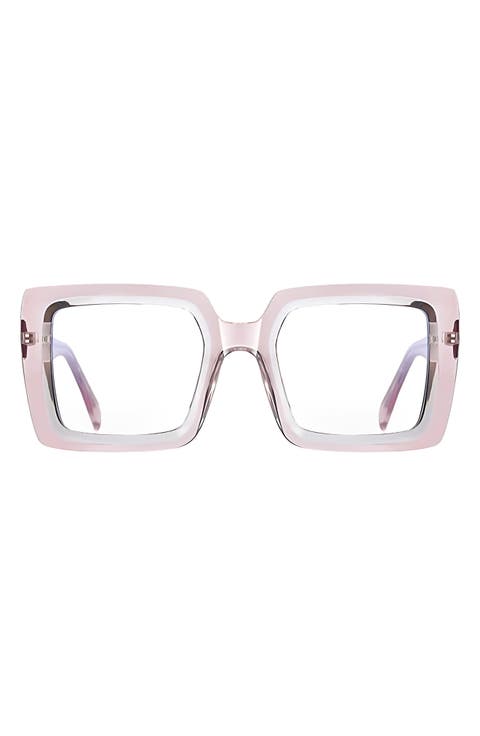Etta 48mm Square Blue Light Blocking Glasses