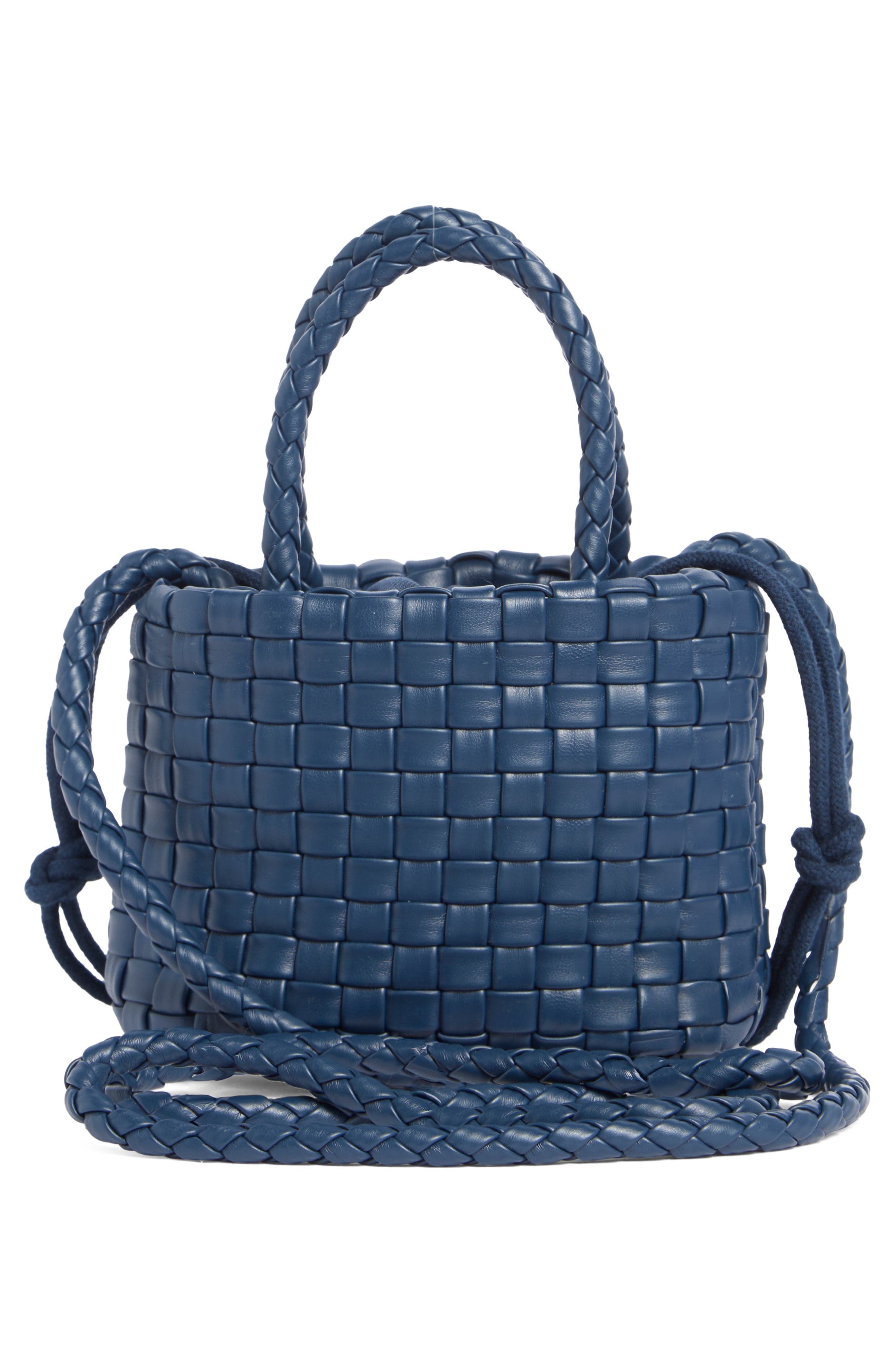 Mini Woven Crossbody Bag, Alternate, color, MIDNIGHT