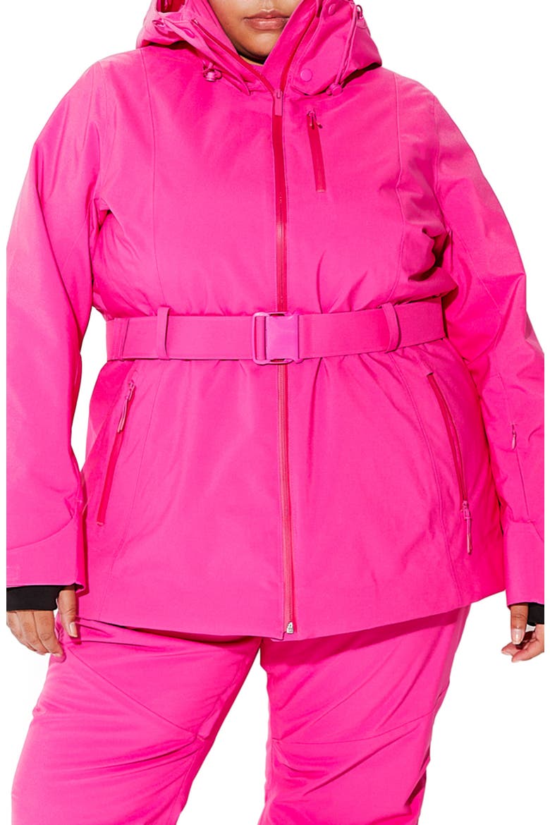 Aston Belted Ski Jacket, Main, color, ALPENGLOW