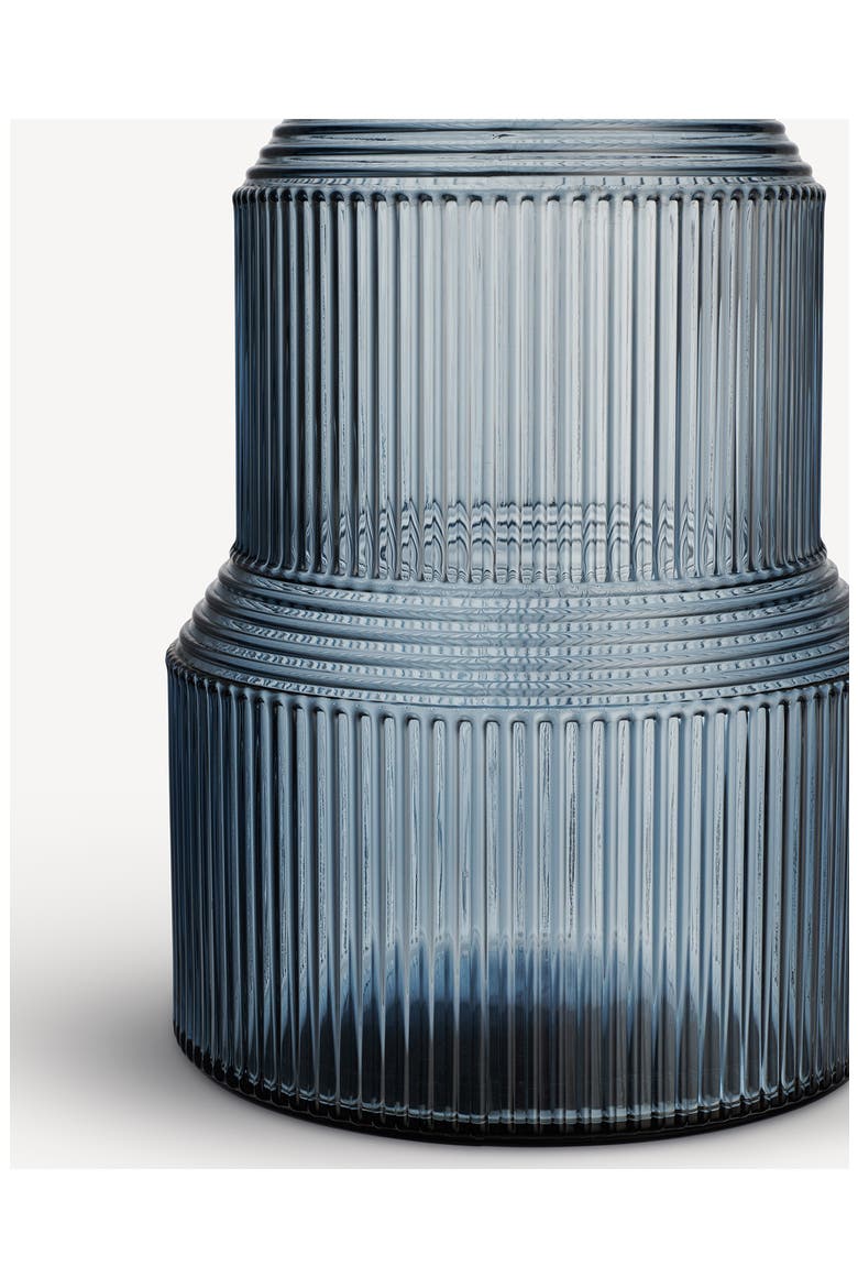 X-Large Pavilion Crystal Vase, Alternate, color, BLUE