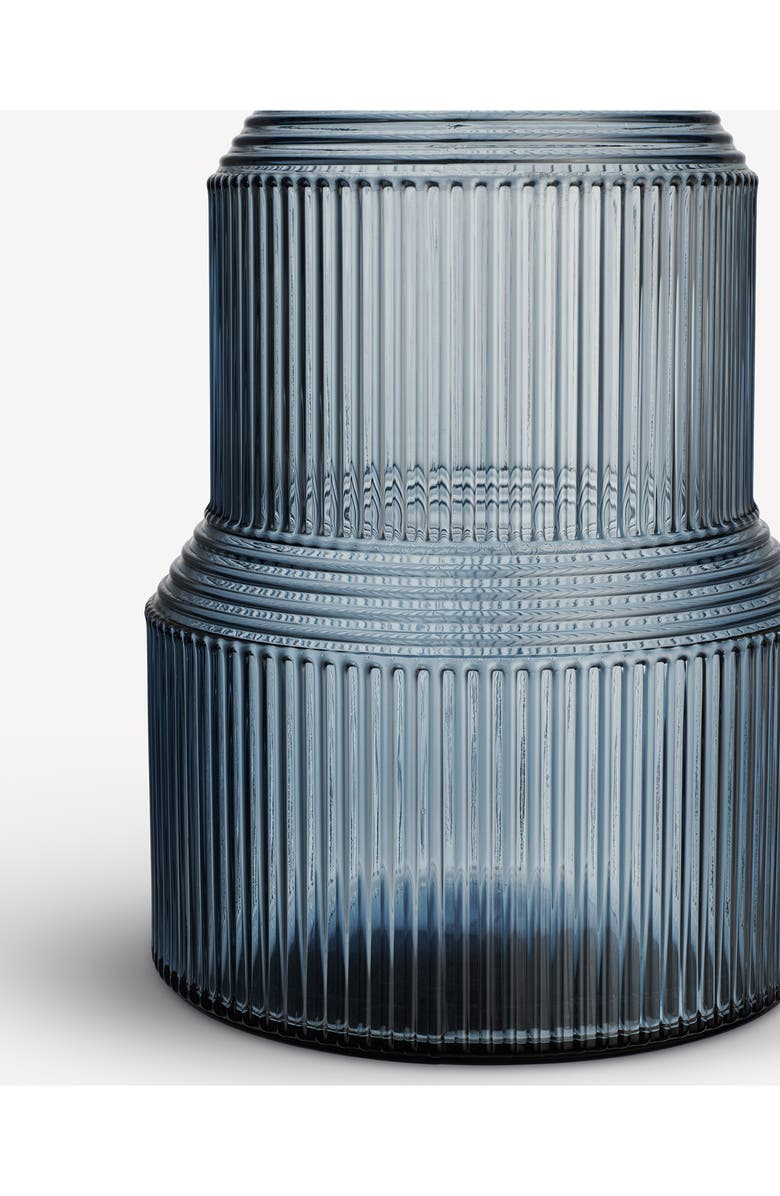 Kosta Boda X-Large Pavilion Crystal Vase, Alternate, color, Blue