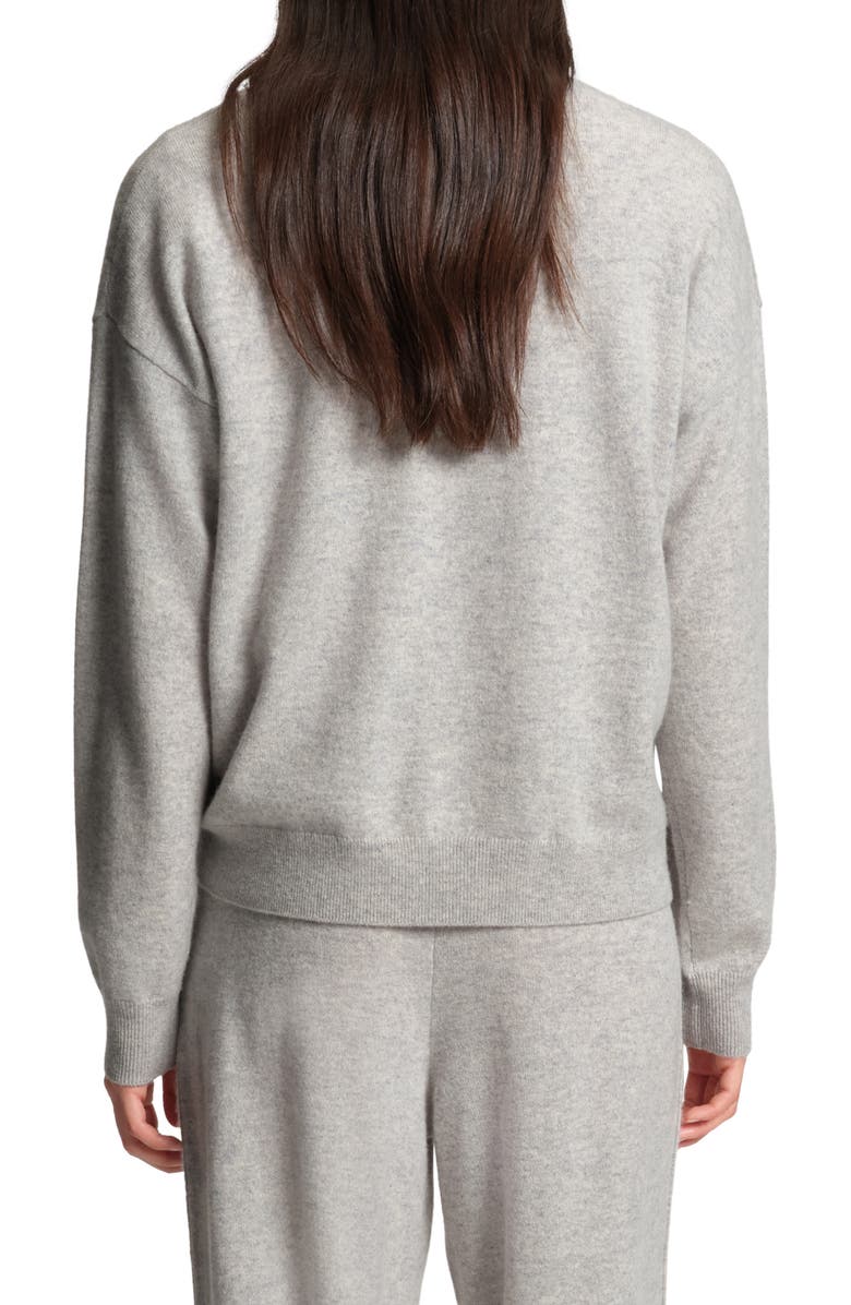 BOSS Fascona Cashmere Sweater, Alternate, color, Heather Grey