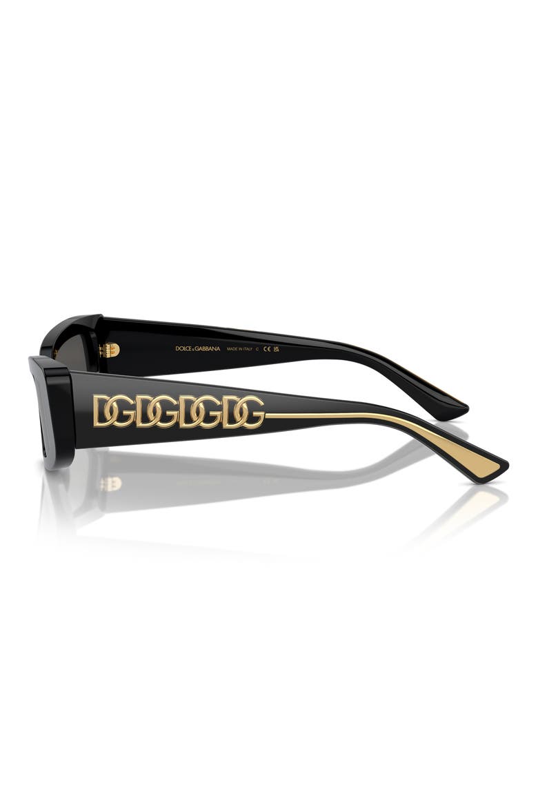 54mm Cat Eye Sunglasses, Alternate, color, BLACK GREY