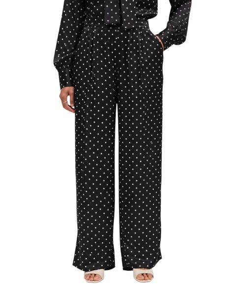Viscose Polka Dot Trousers