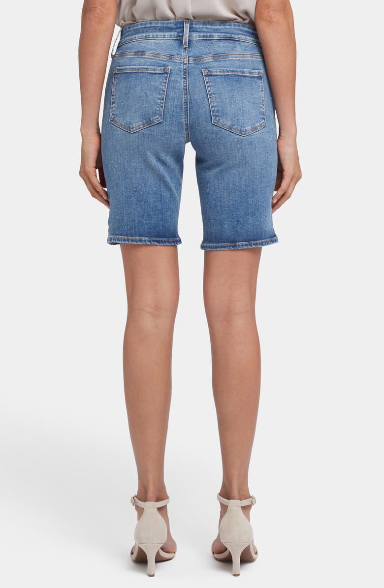 NYDJ Ella Side Slit Denim Shorts, Alternate, color, Majorca Bay