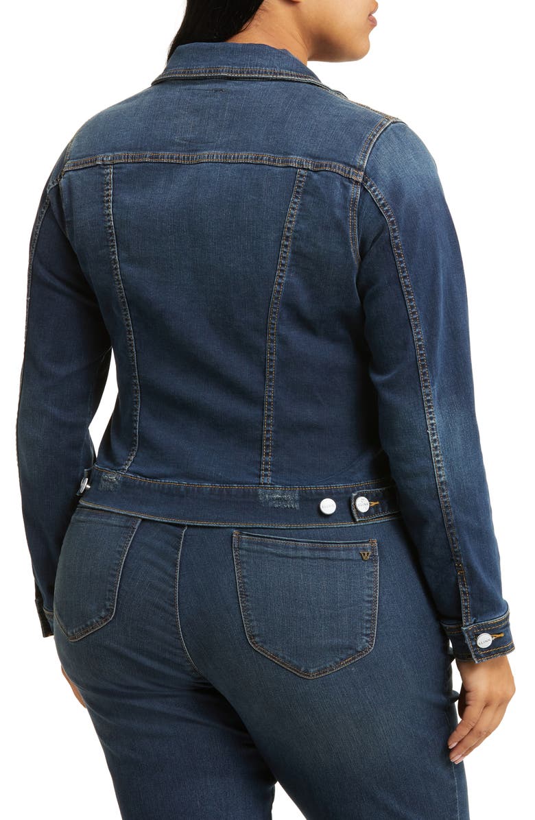 SLINK Jeans Denim Jacket, Alternate, color, Aurora