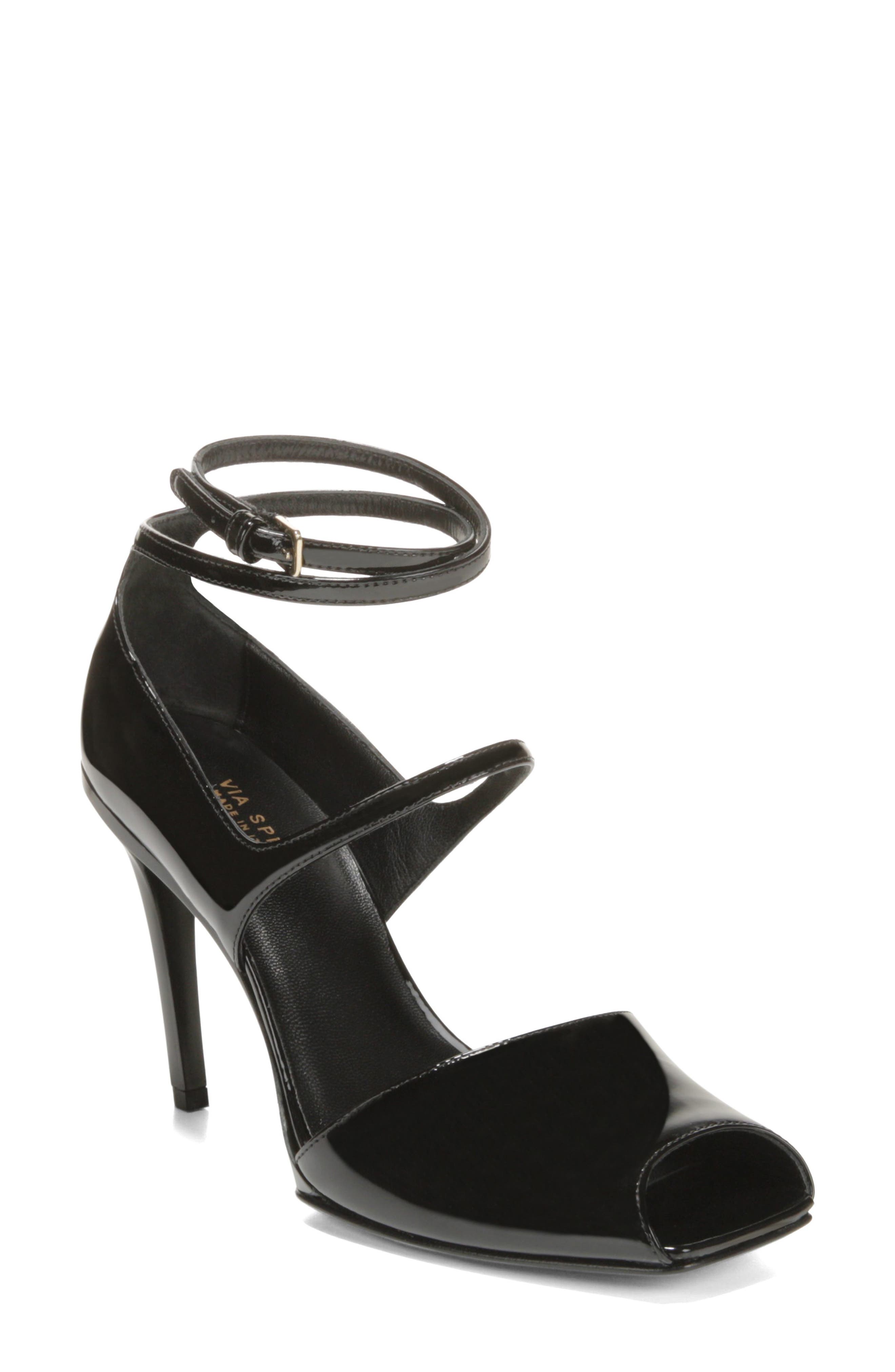 Honour Sandal, Main, color, BLACK