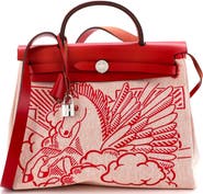 Pre-Owned Hermes Herbag Zip Pegase Pop Toile and Leather 31