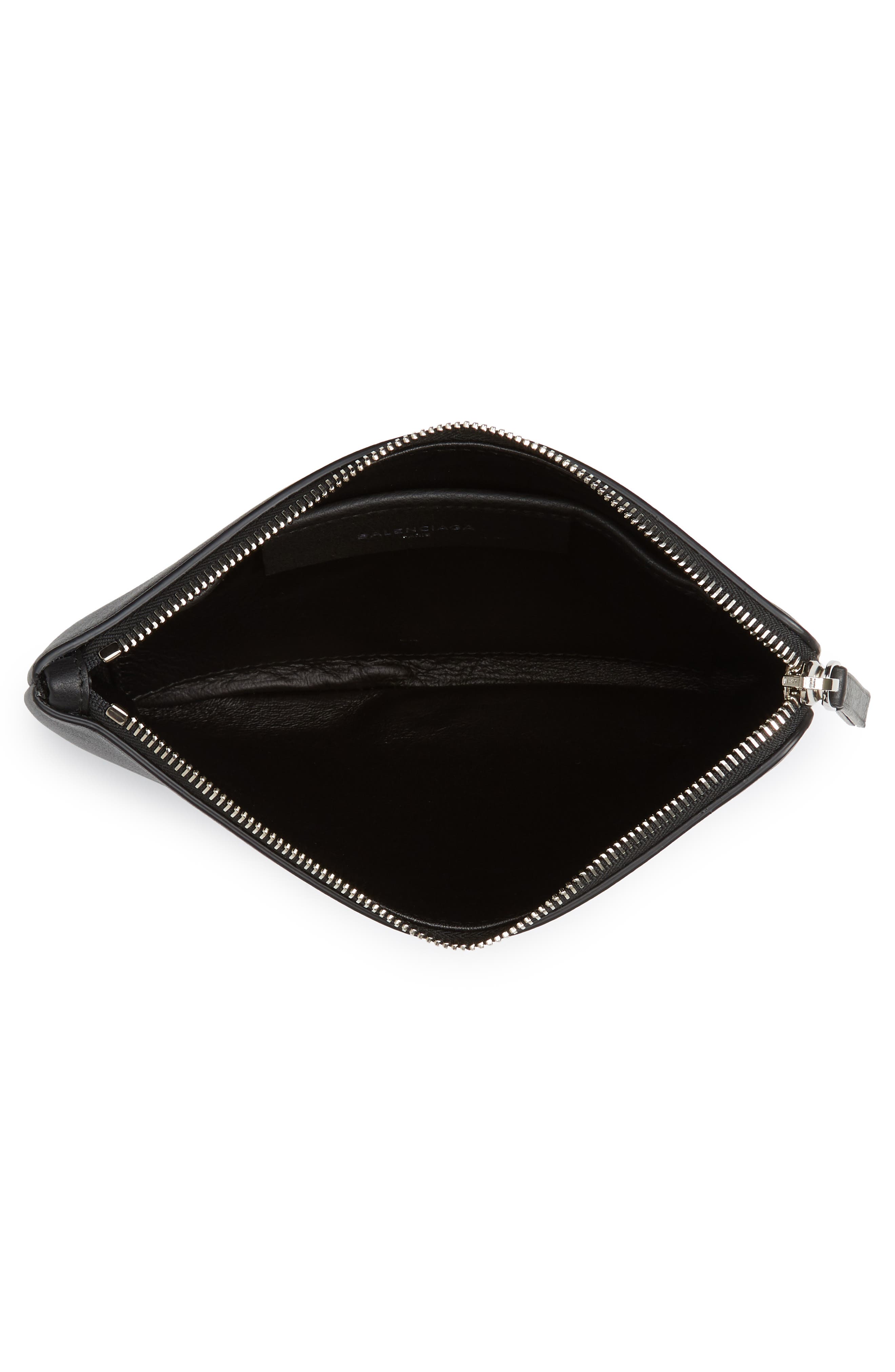 Balenciaga Medium Everyday Leather Pouch, Alternate, color, 