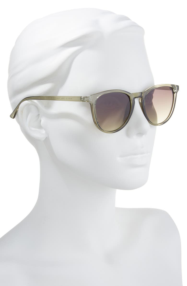 BP. School Boy Gradient Cat Eye Sunglasses, Alternate, color, Crystal Olive