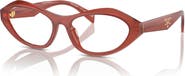 Prada 55mm Oval Optical Glasses