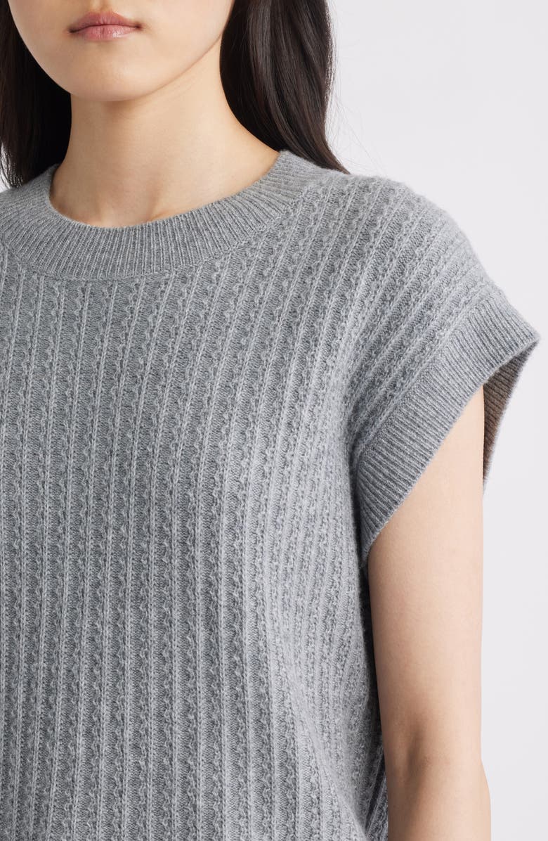 PAIGE Nepheli Sweater Vest, Alternate, color, Heather Grey