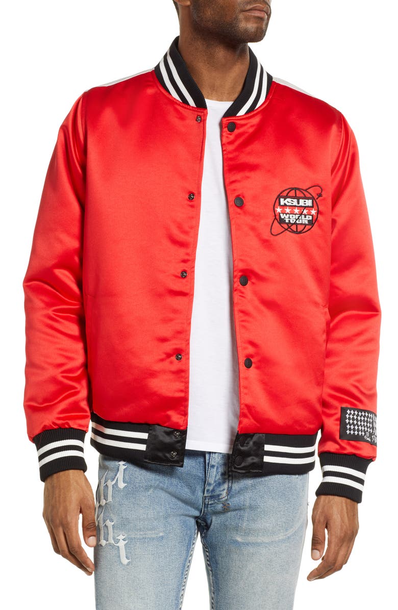 Ksubi Men's World Tour Jacket, Main, color, Red