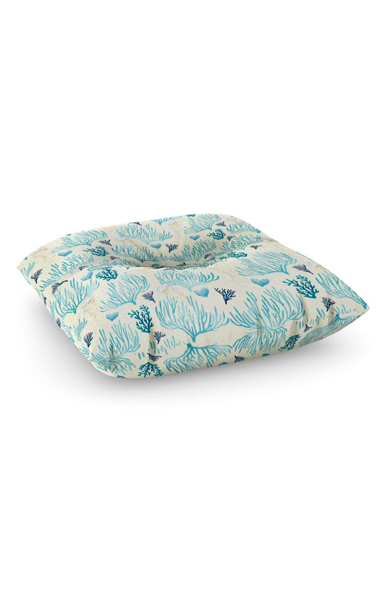 Deny Designs Jellyfish & Coral Seat Cushion, Main, color, Blue