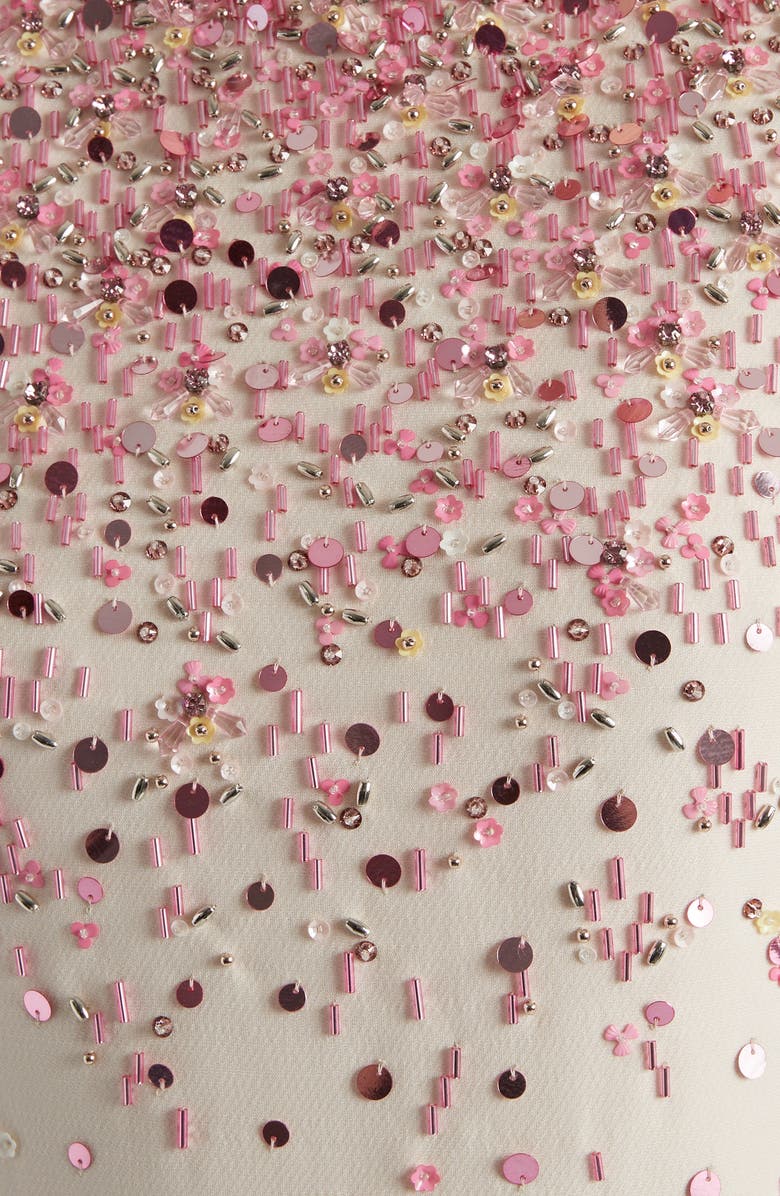 Valentino Embroidered A-Line Midi Dress, Alternate, color,