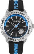 PLEIN SPORT Rampage Silicone Strap Watch, 44mm