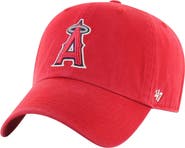 '47 Men's '47 Red Los Angeles Angels Clean Up Adjustable Hat