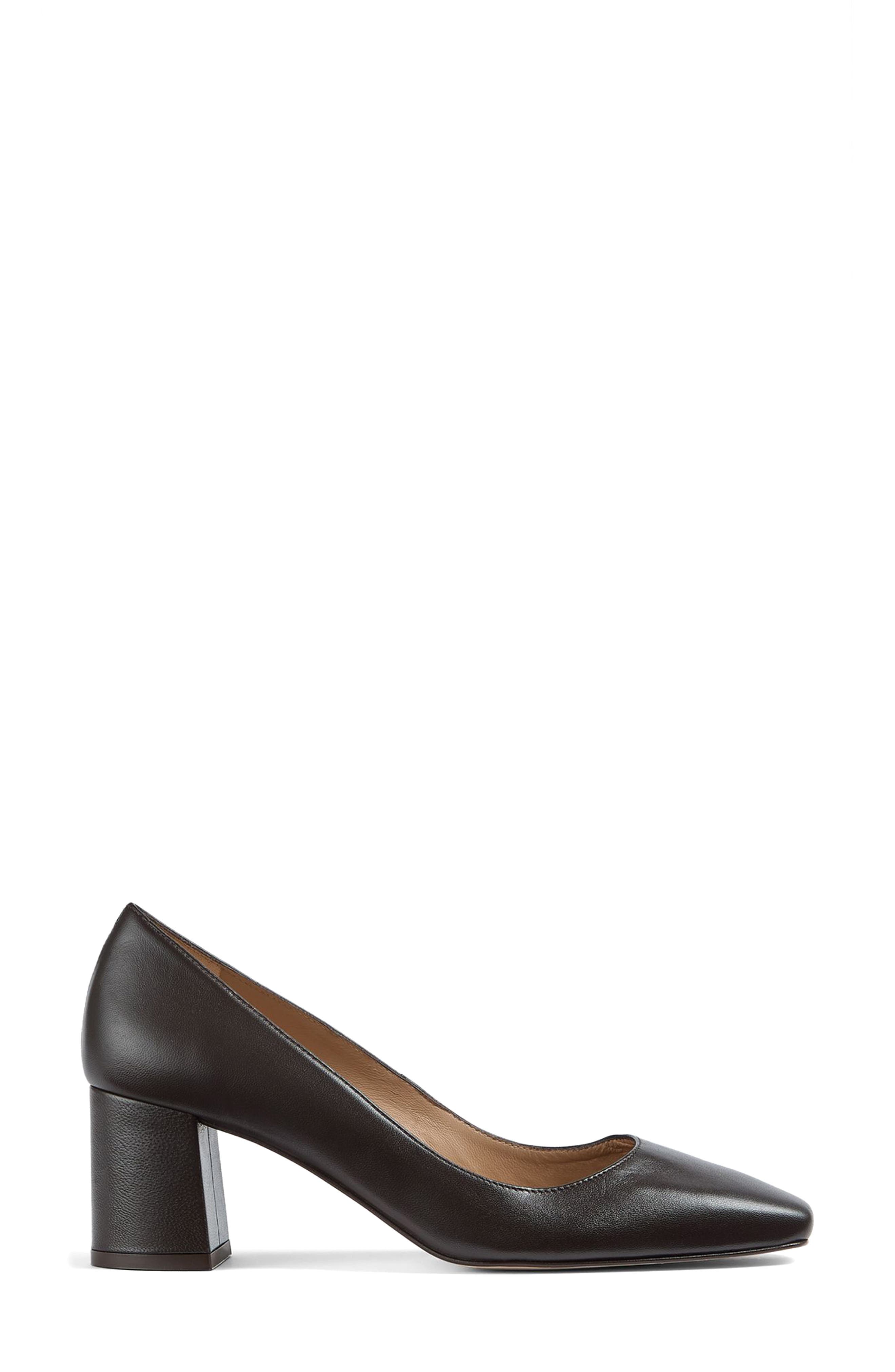 LK Bennett Sally Court Square Toe Pump, Alternate, color, Chocolate