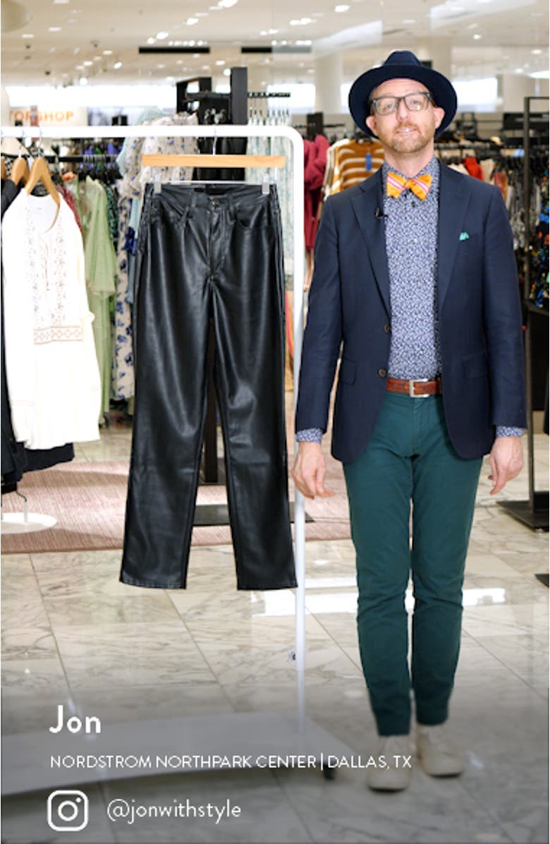 The Honor Ankle Faux Leather Pants, sales video thumbnail