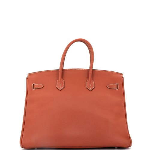 Pre-owned Hermes Hermes Candy Birkin Bag Epsom 35 In Orange