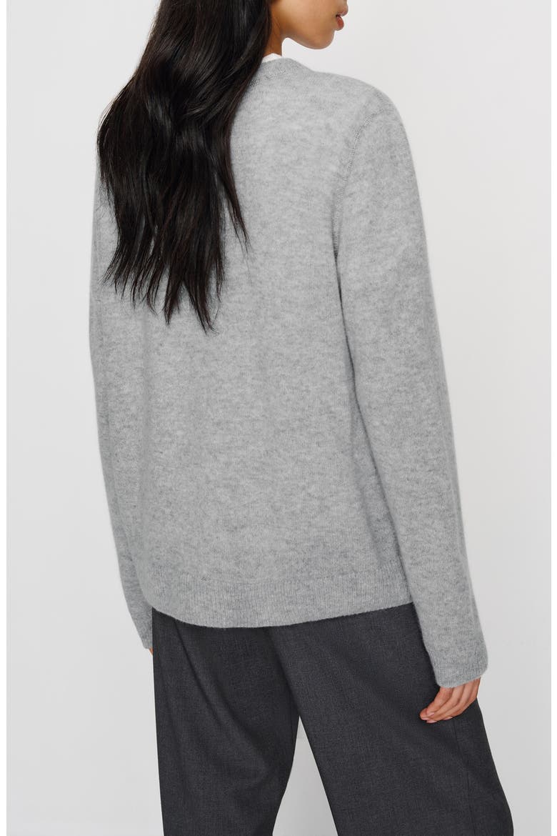 Oversize Cashmere & Wool Sweater, Alternate, color, GRANITE