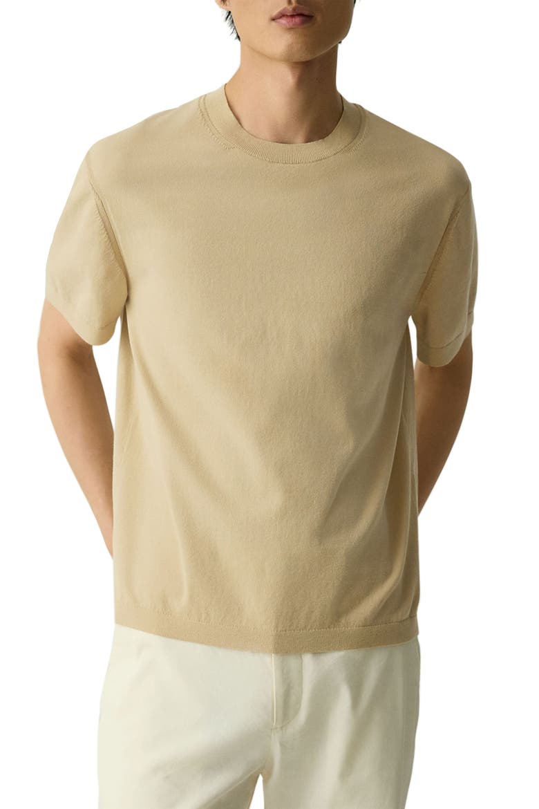 Relaxed Crewneck T-Shirt, Main, color, CHINO