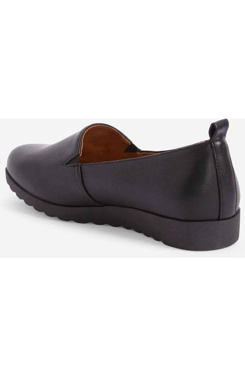 Comfortview The June Leather-Like Slip On Flat, Alternate, color, Black