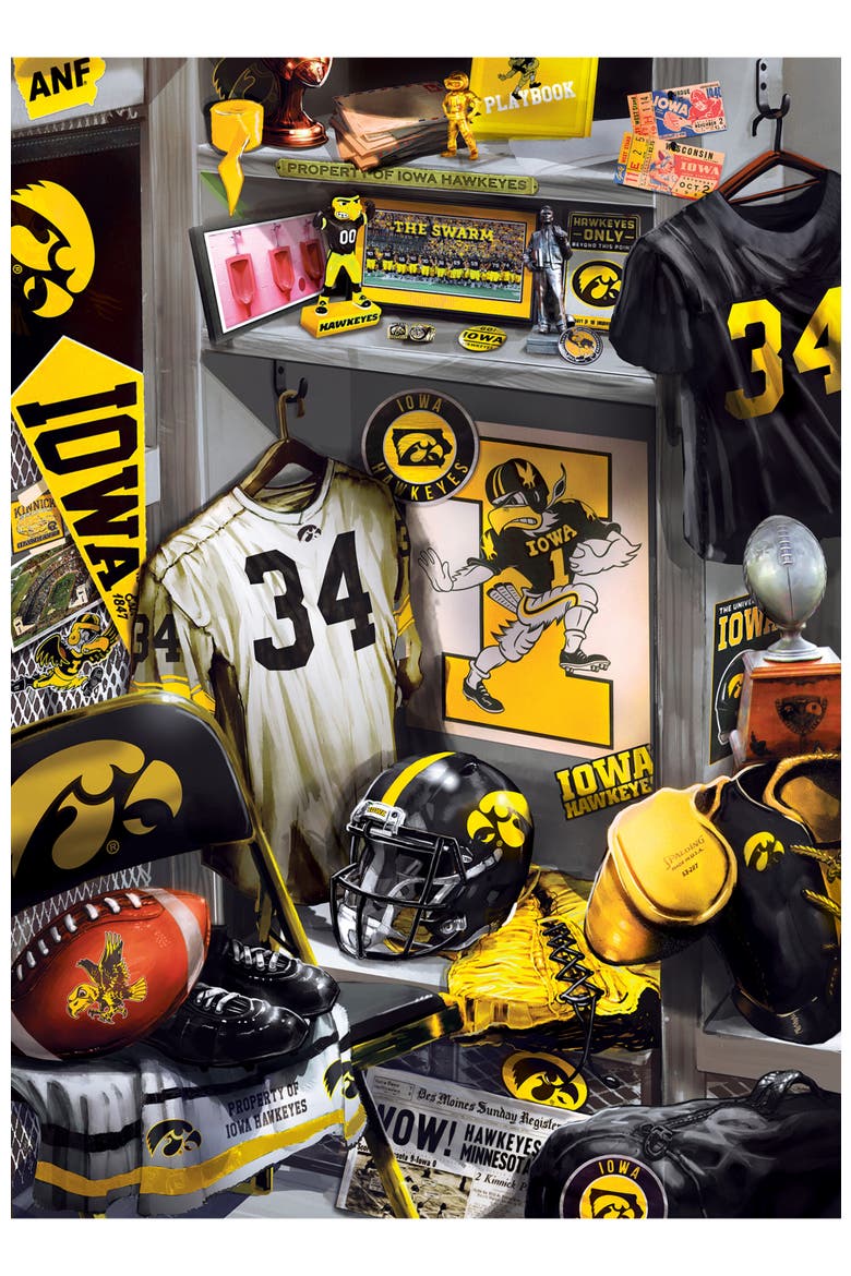 Iowa Hawkeyes Locker Room 500pc Puzzle, Alternate, color, Multicolor