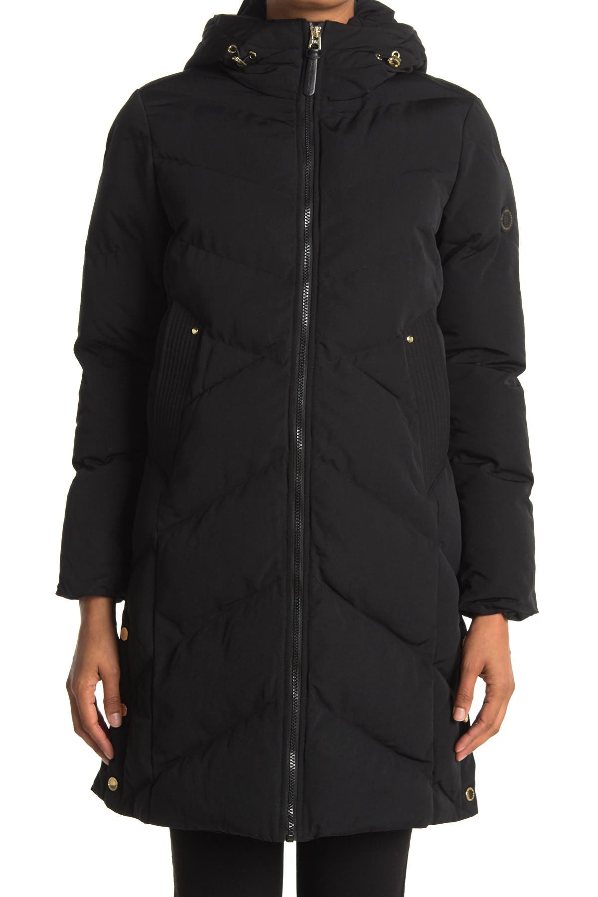 French Connection Hooded Long Puffer Jacket (Women) | Nordstromrack