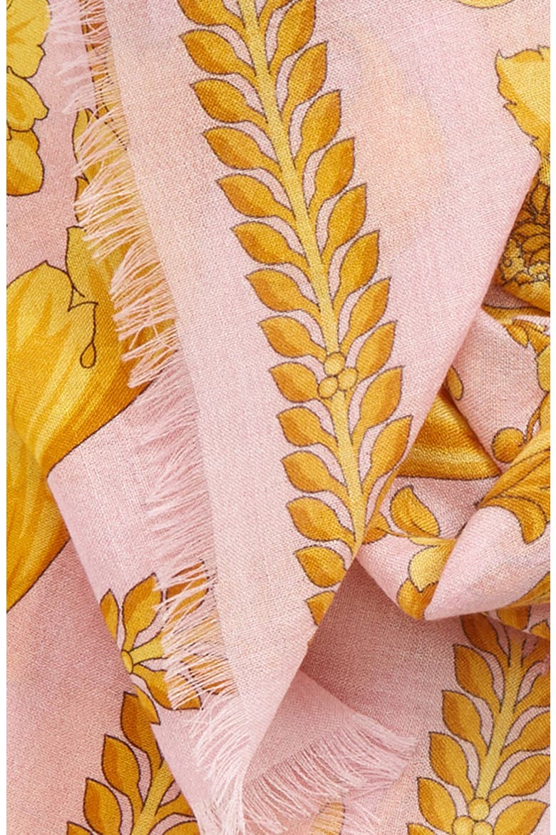 Barocco Square Scarf, Alternate, color, CANDY GOLD