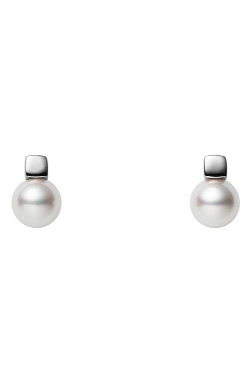 Mikimoto Classic Cultured Pearl Stud Earrings in White Gold  product