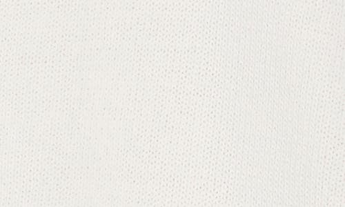 Elodie Crewneck Button Front Cardigan In White