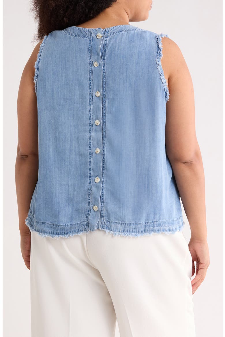 Floral Embroidered Chambray Shell, Alternate, color, WASHED DENIM EMBROIDERY