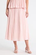 Melrose and Market Clip Dot Midi Skirt
