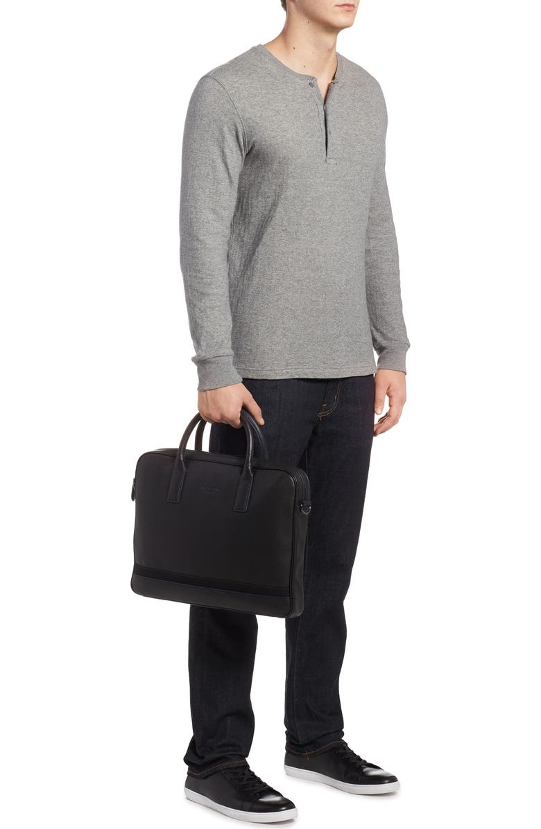 Ted Baker London Lowmee Leather Briefcase, Alternate, color,