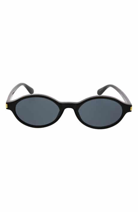 Small Slim Oval Sunglasses