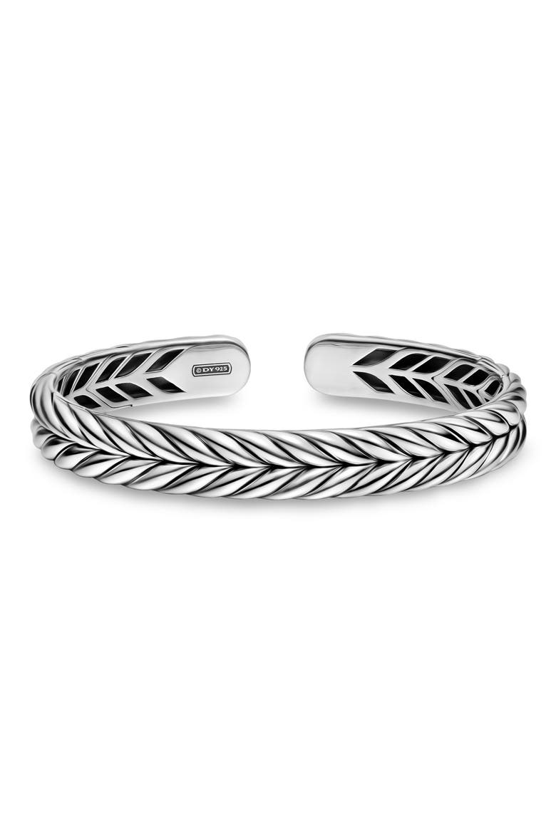 Chevron Flex Bracelet in Sterling Silver, 10mm, Alternate, color, SILVER
