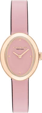 COACH Sammy Leather Strap Watch, 22.5mm